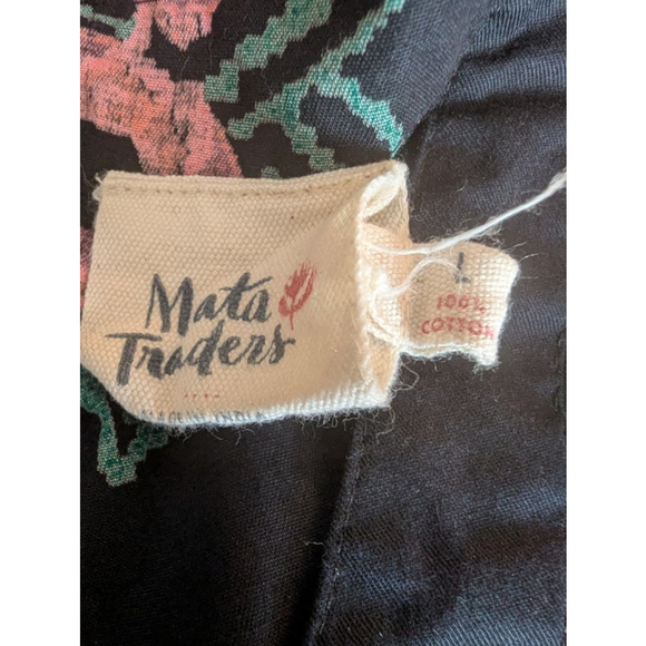Mata Traders 100% Cotton Fit & Flare Floral Dress Women's L Fair Trade Romantic - Picture 7 of 10